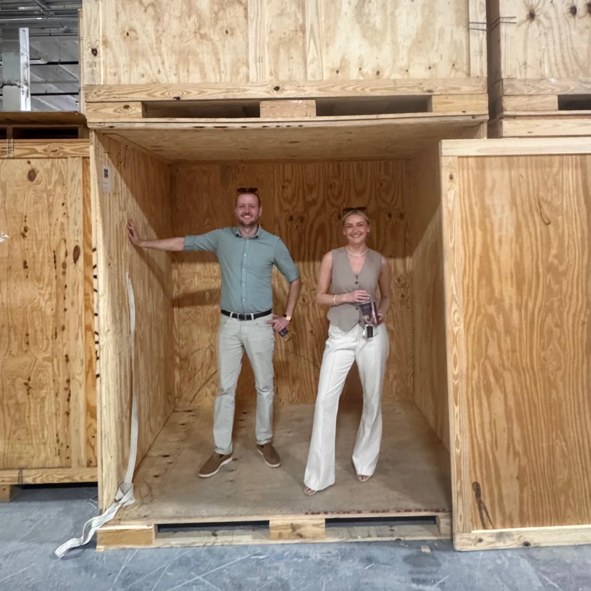 Charlie and Emilie heading off to Fort Lauderdale to open our new showroom