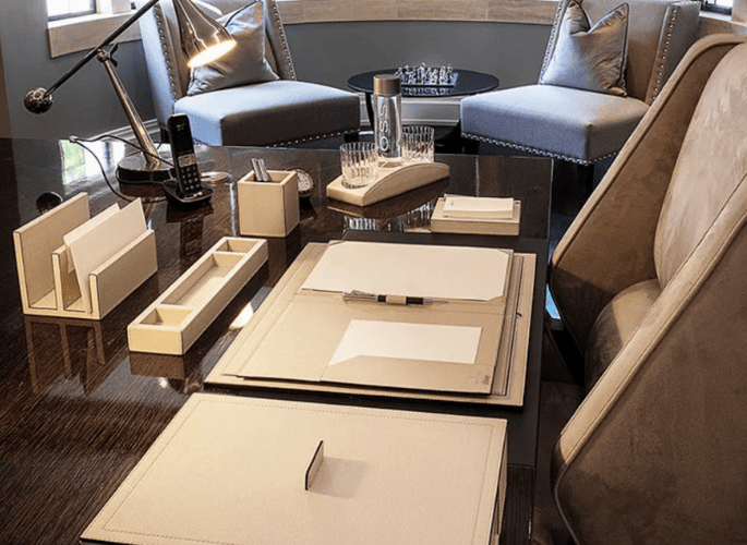 A-bespoke-Designed-by-GF-luxury-leather-stationery-set-for-superyachts-residences-and-private-aircraft