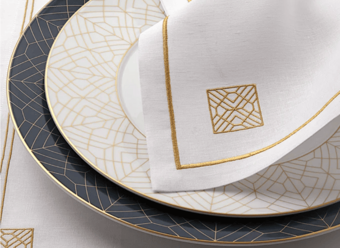 the GF collection of luxury tableware for superyachts residences and private jets