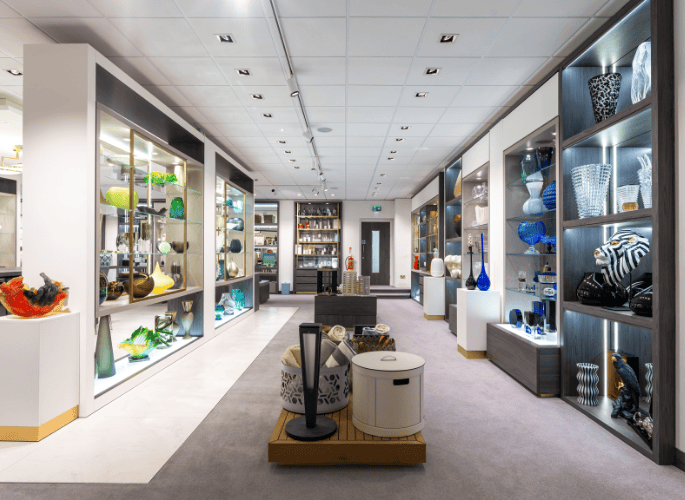 A-wide-view-of-the-Glancy-Fawcett-AccessoriesShowroom-for-luxury-interior-projects-across-sea-land-and-air