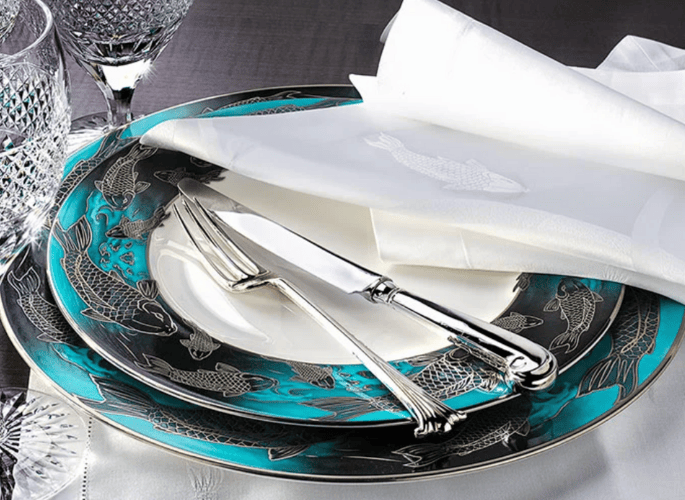 the GF collection of luxury tableware for yachts residences and jets